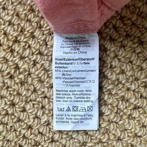 J. Crew Peach Linen Women's Cargo Shorts - Picture 4 of 4